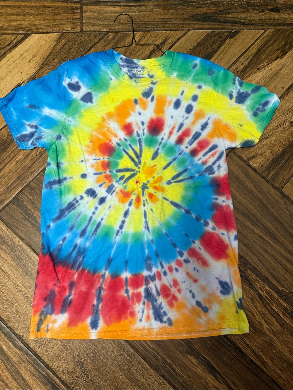 Men’s Tie-Dye Spiral Tee - Yellow, Blue, Red, Orange, Green